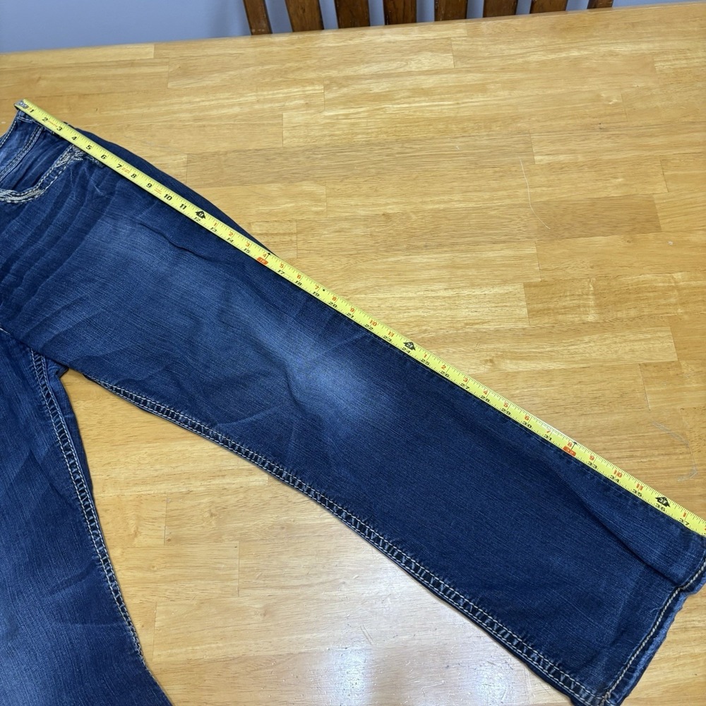 Silver Jeans Womens Size 34 x 31 Suki 17" Dark‎ Blue Bootcut - Picture 7 of 14